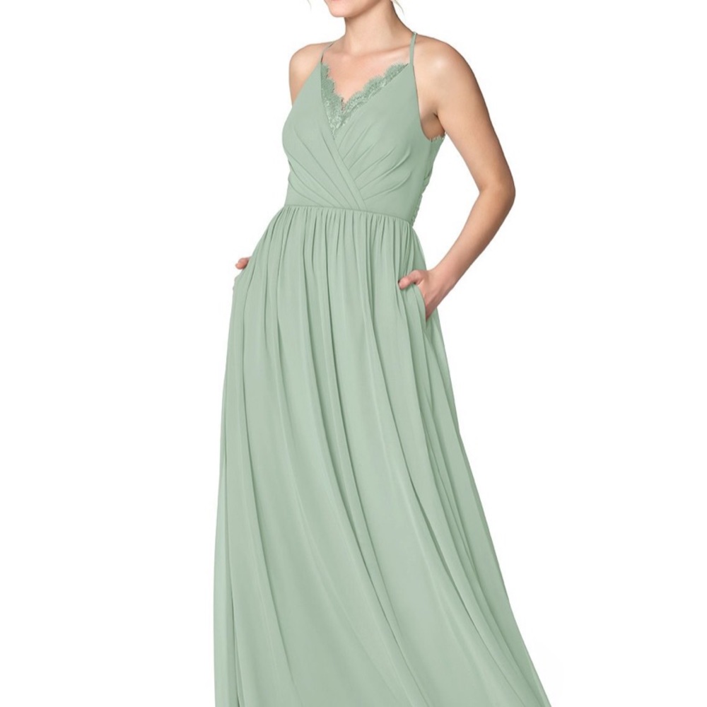 Azazie Evelina Dress (agave color)